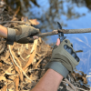 Tactical Fingerless Airsoft Gloves for Outdoor Sports - Green - M