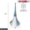 5 Core Indoor Outdoor PA Horn Speaker - Waterproof Long Range Trumpet Horn 22 Inch + Driver Compression Unit 60 Watts RMS (600W PMPO) - TRUMPET 22 + D