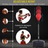 Soozier Punching Bag Free Standing w Boxing Gloves Height Adjustable Red - Red