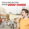 5 Core Megaphone Bullhorn Speaker 100W Professional Bull Horn Battery Power Cheer Megafono 2000 Ft Range Loudspeaker W Siren Recording Ergonomic Handl