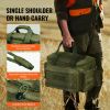 VEVOR Range Bag for 4 Pistols Tactical Gun Range Bag Single Shoulder Strip Green - Green - 37 x 26 x 23 cm