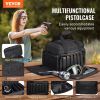 VEVOR Range Bag for 4 Pistols Tactical Gun Range Bag Single Shoulder Strip Black - Black - 37 x 26 x 23 cm