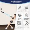 6-piece high speed boxing training rope TPE elastic drawstring resistance band fitness physical therapy exercise - BZH-X003ZQS851