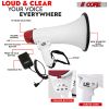 5Core Megaphone Bullhorn Speaker 50W Bull Horn Cheer Megafono 300M - 20RF BT