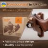 Gun Rack Wall Mount Hold Up Displays Horizontal Gun Rack and Shotgun Hooks Store Rifle Shotgun Bow Real Hardwood Hanger Brown - Teslyar
