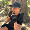 Tactical Fingerless Airsoft Gloves for Outdoor Sports - Black - XL