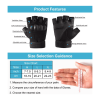 Tactical Fingerless Airsoft Gloves for Outdoor Sports - Black - XL