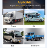 PSTS610 Truck Tire Pressure Sensor 3.2-inch LCD Solar Digital TMPS 15Bar Bus Tire Pressure Sensor Battery 1000mAh Engineering Vehicle Tire Pressure Se