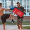 Soozier 16.5 in Muay Thai Kick Shield Punching Pad, Kick Shield for Martial Arts, Karate, Kickboxing, MMA x 1 Unit, Red - Red