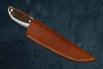 Damascus Steel Outdoor Knife | Antler Handle | Faneema Cutlery - Default Title