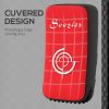 Soozier 16.5 in Muay Thai Kick Shield Punching Pad, Kick Shield for Martial Arts, Karate, Kickboxing, MMA x 1 Unit, Red - Red