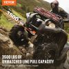VEVOR Electric Winch ATV UTV 3500 lb Synthetic Rope Waterproof Wired Control - Default
