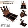 Wood Pistol Rack for Gun Safe Gun Storage for 2 Handguns or Revolvers Gun Safe Accessory Gun Safe Organizer Cabinet Storage Handmade from Ash Wood Gre