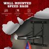 Soozier Adjustable Speed Bag Platform, Wall Mounted Speed Bags for Boxing with 360Â°Swive and 10" Speedbag, Black - Black