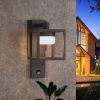Inowel Outdoor Motion Sensor Wall Light - 650lm GX53 LED Bulb - Modern Wall Sconce - Waterproof - Grey
