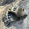 Tactical Fingerless Airsoft Gloves for Outdoor Sports - Green - M