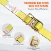 VEVOR Ratchet Tie Down Straps (8PK), 4400 lb Break Strength, E-Track Endless Ratchet with 8 Premium 2" x 15' Rachet Tie Downs Heavy Duty, for Moving S