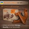 Gun Rack Wall Mount Hold Up Displays Horizontal Gun Rack and Shotgun Hooks Store Rifle Shotgun Bow Real Hardwood Hanger Light - Teslyar