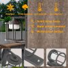 Inowel Motion Sensor Outdoor Wall Porch Light 650Lm 6.5W GX53 LED Bulb Modern Wall Sconce 3000K 36311 - Grey