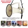 5 Core Megaphone Bullhorn Speaker 100W Professional Bull Horn Battery Power Cheer Megafono 2000 Ft Range Loudspeaker W Siren Recording Ergonomic Handl