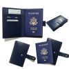 Passport Wallet with RFID Safe Lock - Brown