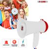 5 Core Megaphone Bullhorn Speaker 15W Mini Battery Power Bull horn w Siren 400 Yard Range - HW 1 - HW 1